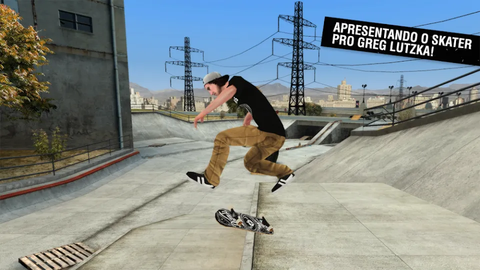 Skateboard Party 3 — manobra num parque de skate urbano